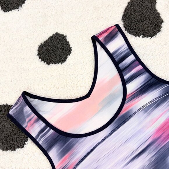 Lululemon XS Run Split Singlet Mirage Deep Indigo Watercolor Print Gym Tank Top - Picture 8 of 12